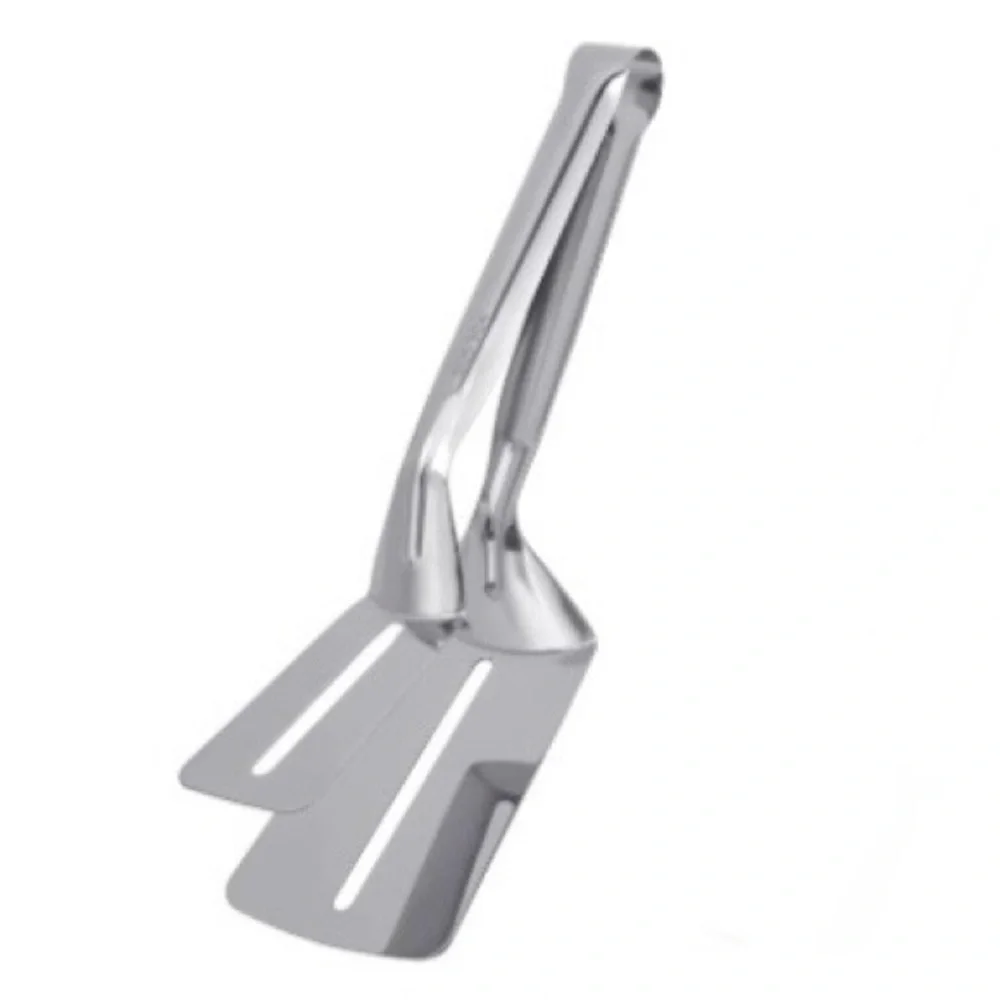 New! Stainless Steel 3 in 1 Spatula Double Flipper Tongs Smash Burger Pancakes